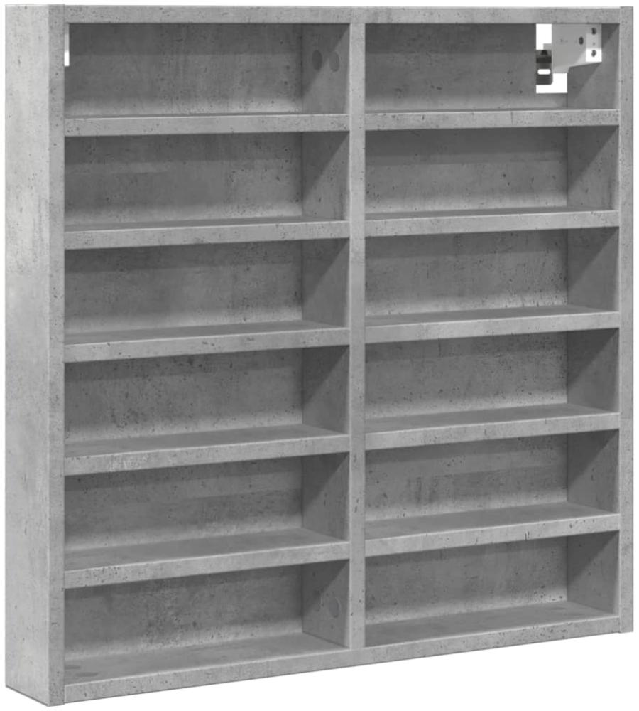 vidaXL Vitrinenschrank Betongrau 60x8,5x58 cm Holzwerkstoff 847964 Bild 1