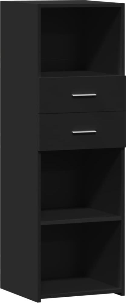 vidaXL Highboard Schwarz 40x42,5x124 cm Holzwerkstoff 846160 Bild 1