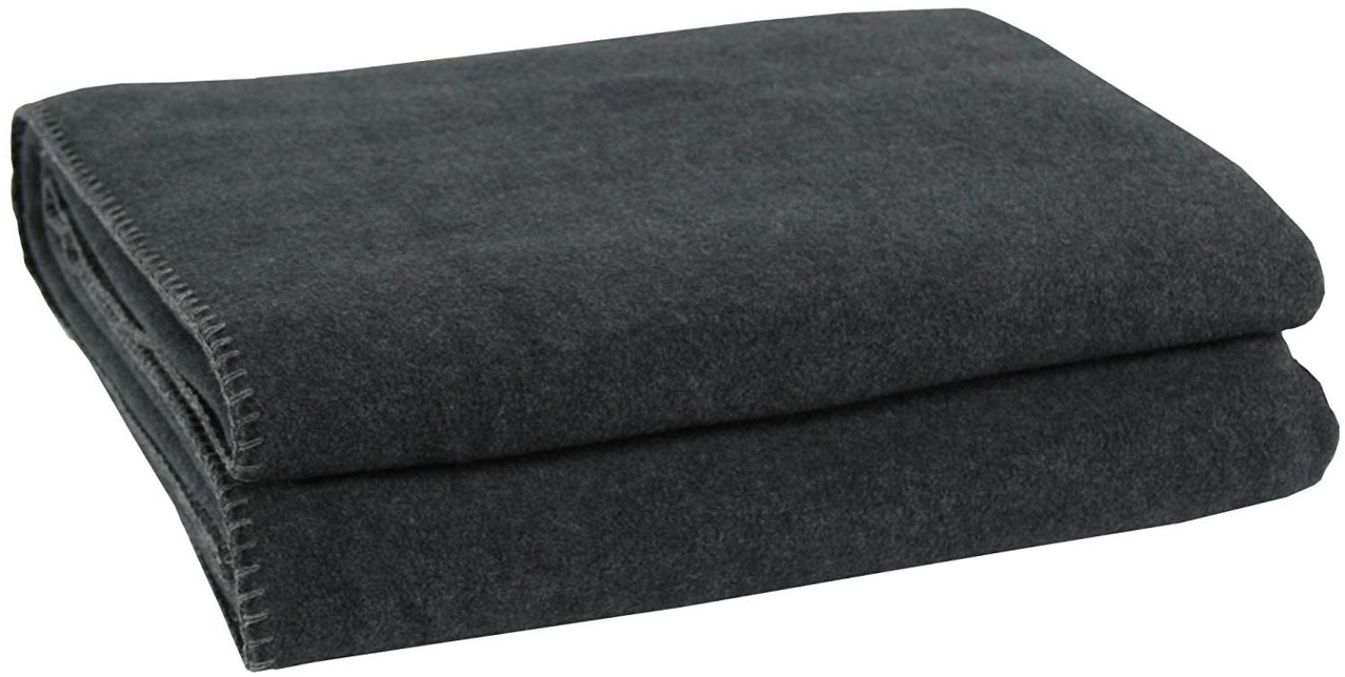 Zoeppritz Soft-Fleece anthracite mel. 180x220 103291-960 Bild 1