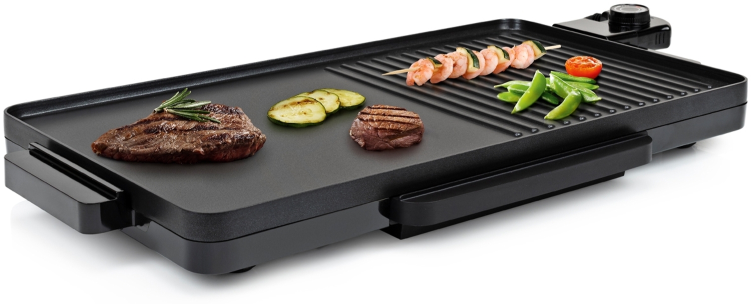 Elektro Tischgrill XL BBQ Grill- und Bratplatte 49x27 cm, 2000Watt Bild 1