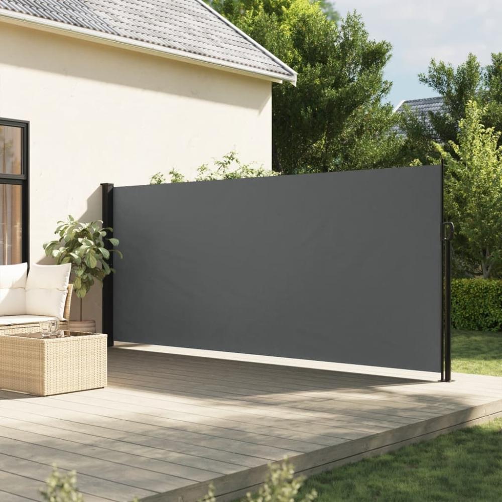 vidaXL Seitenmarkise Ausziehbar Anthrazit 160x500 cm 4004443 Bild 1