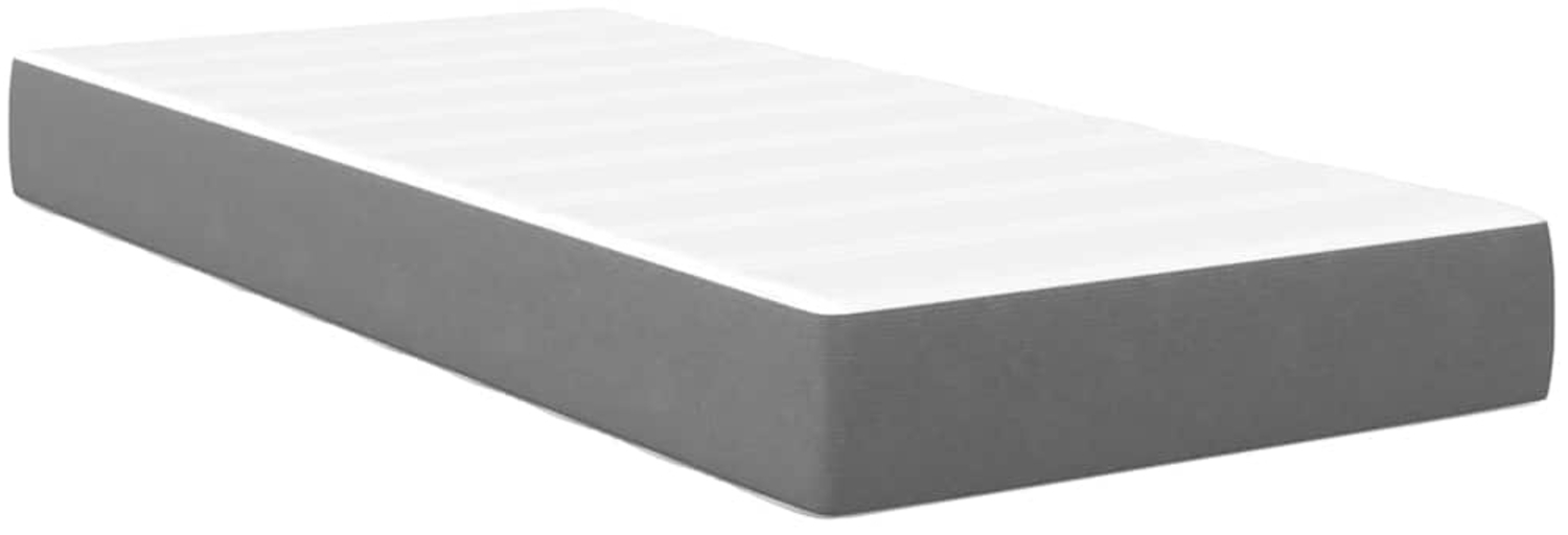 vidaXL Bettmatratze mit Matratze Hellgrau 90 x 200 cm Stoff 42008266 Bild 1