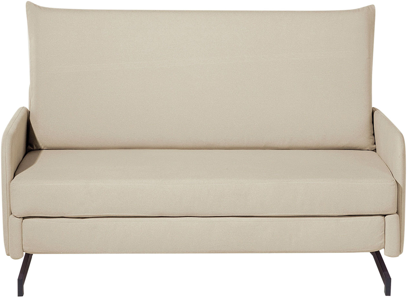 Schlafsofa 2-Sitzer Polsterbezug beige BELFAST Bild 1