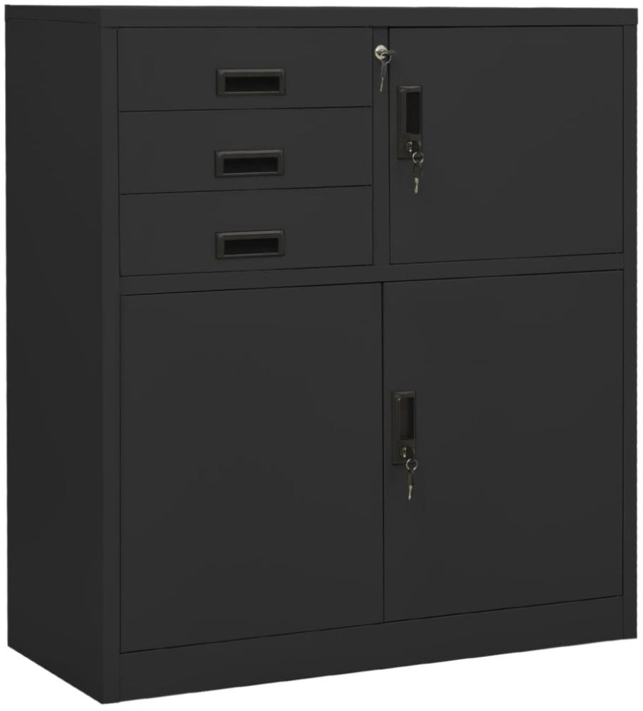 vidaXL Büroschrank Anthrazit 90x40x102 cm Stahl [336408] Bild 1