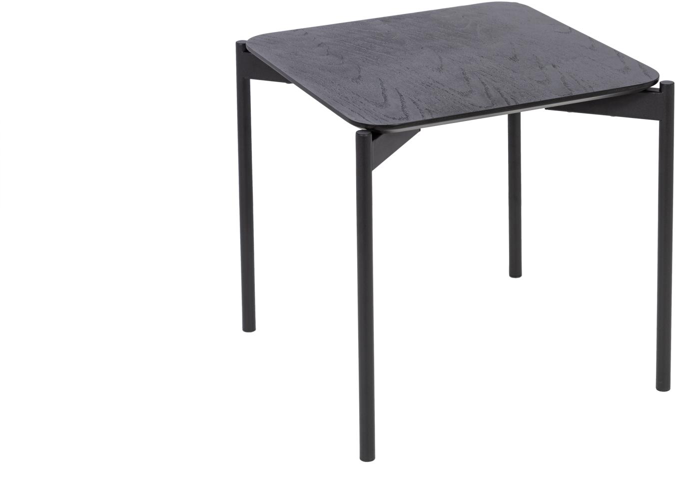 Homexperts 'IDA' Couchtisch, Holzwerkstoff MDF Eiche-Furnier schwarz, B 45 x H 45 x T 45 cm Bild 1