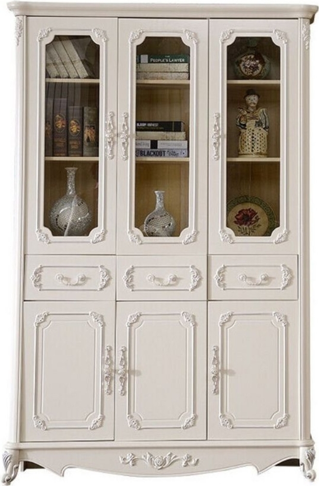 JVmoebel Vitrine Barock Möbel Wohnzimmer Büro Schrank Regal Vitrinen Regale Sofort (1-St) Made in Europa Bild 1