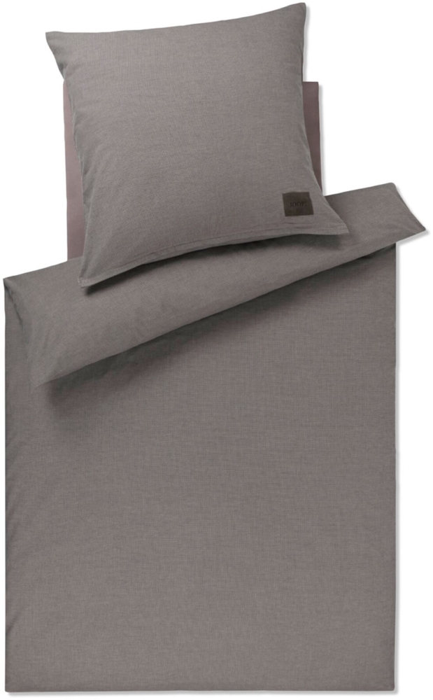 JOOP! Bettwäsche Soft 45001 17 Taupe Flanell 155 x 220 + 80 x 80 cm Bild 1