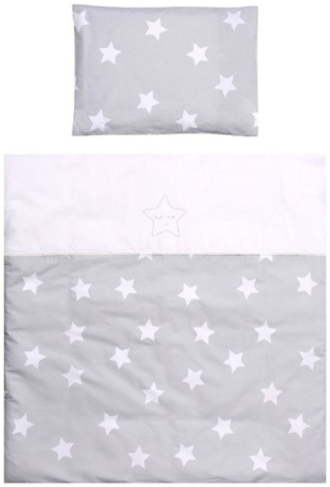 Lorelli 'First Dreams' Baby-Bettwäsche 7-teiliges Set Decke Kissen Laken Himmel grau Bild 1