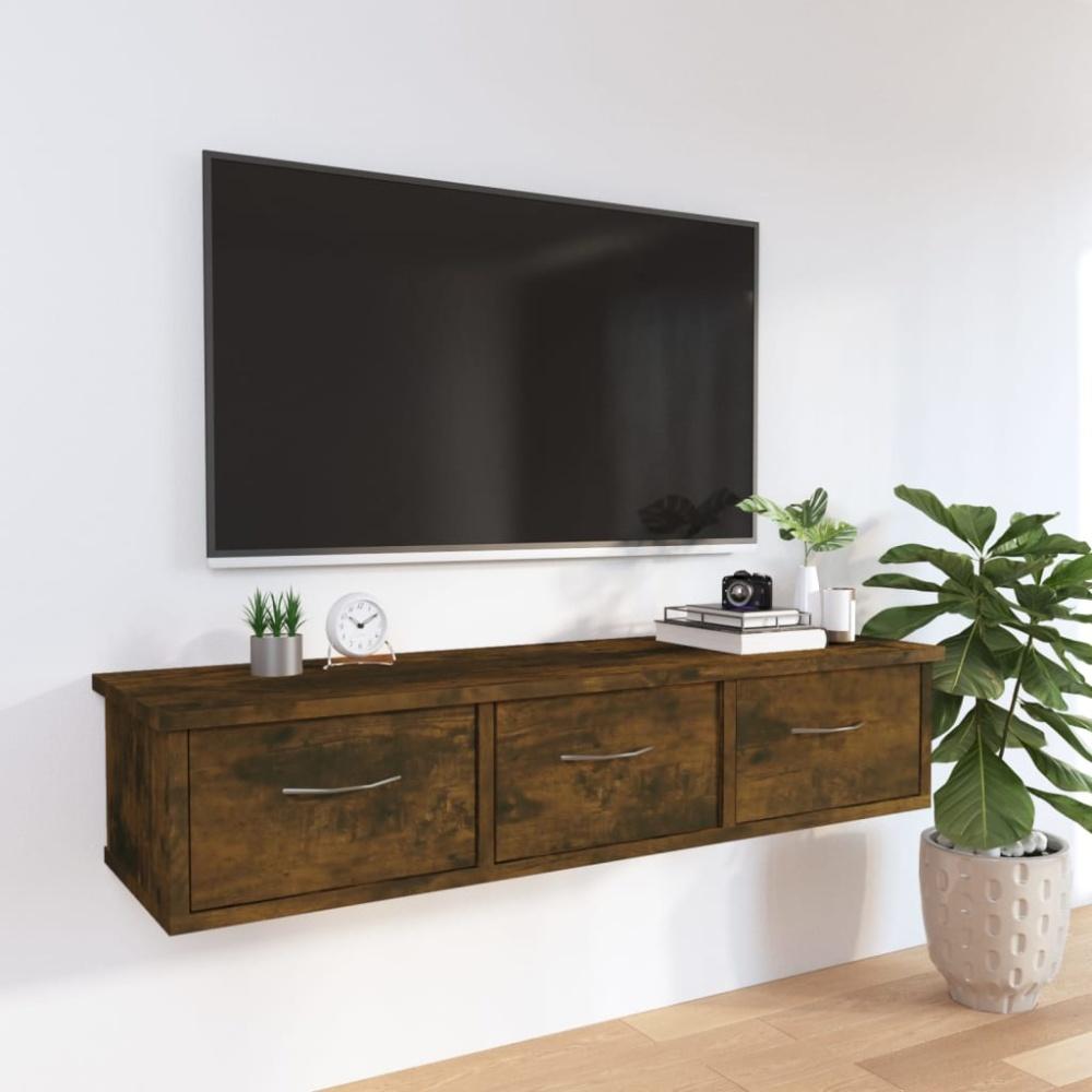 vidaXL Wandschrank Räuchereiche 88x26x18,5 cm Holzwerkstoff 815081 Bild 1
