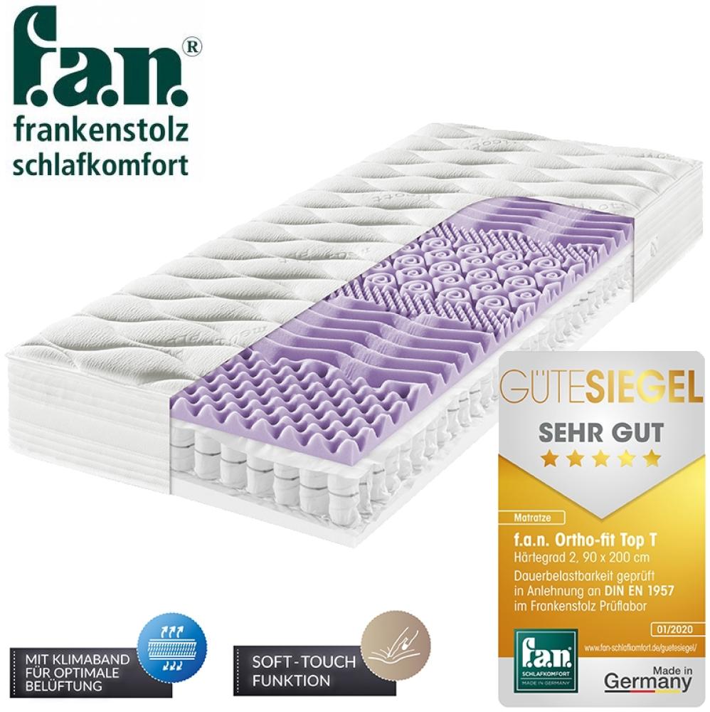 f. a. n. Ortho Fit Top T Tonnentaschenfederkernmatratze 200x200 cm, H2 Bild 1