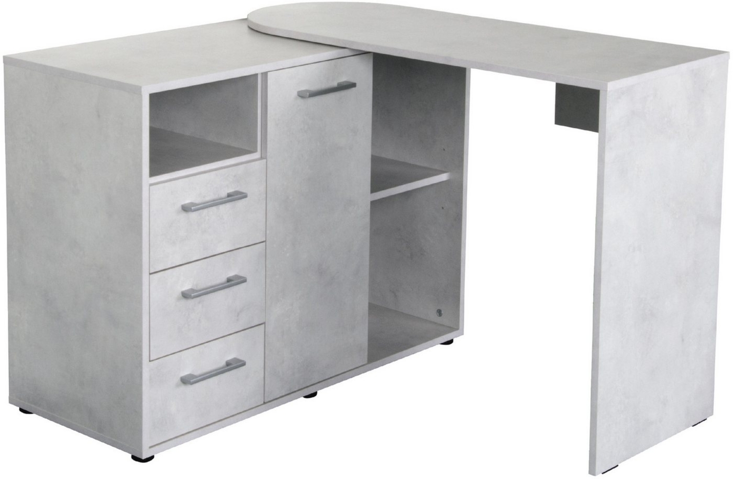 VOGL Möbelfabrik Schreibtisch, schwenkbare Tischplatte, platzsparend, Made in Germany Bild 1