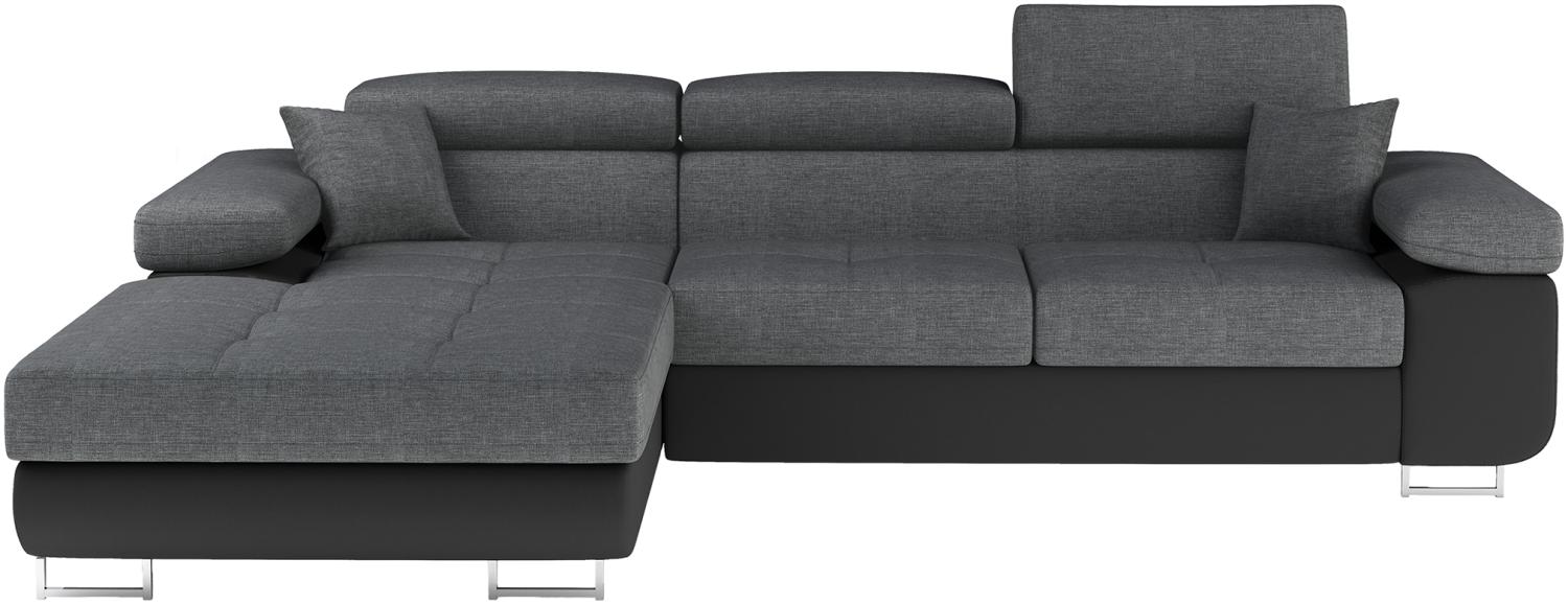 Armando, Ecksofa, Eckcouch, Grau Bild 1