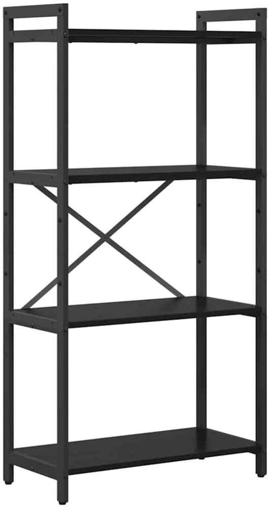 vidaXL Bücherregal Schwarz Eichen-Optik 60 x 30 x 118 cm Holzwerkstoff 868389 Bild 1