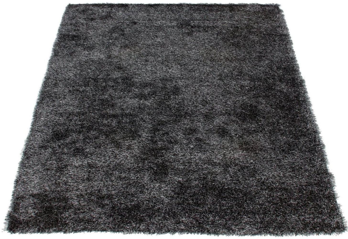 Bruno Banani Hochflor-Teppich Alga, rechteckig, Höhe: 40 mm, Uni, Shaggy, Langflor, besonders weich und kuschelig, Wohnzimmer Bild 1