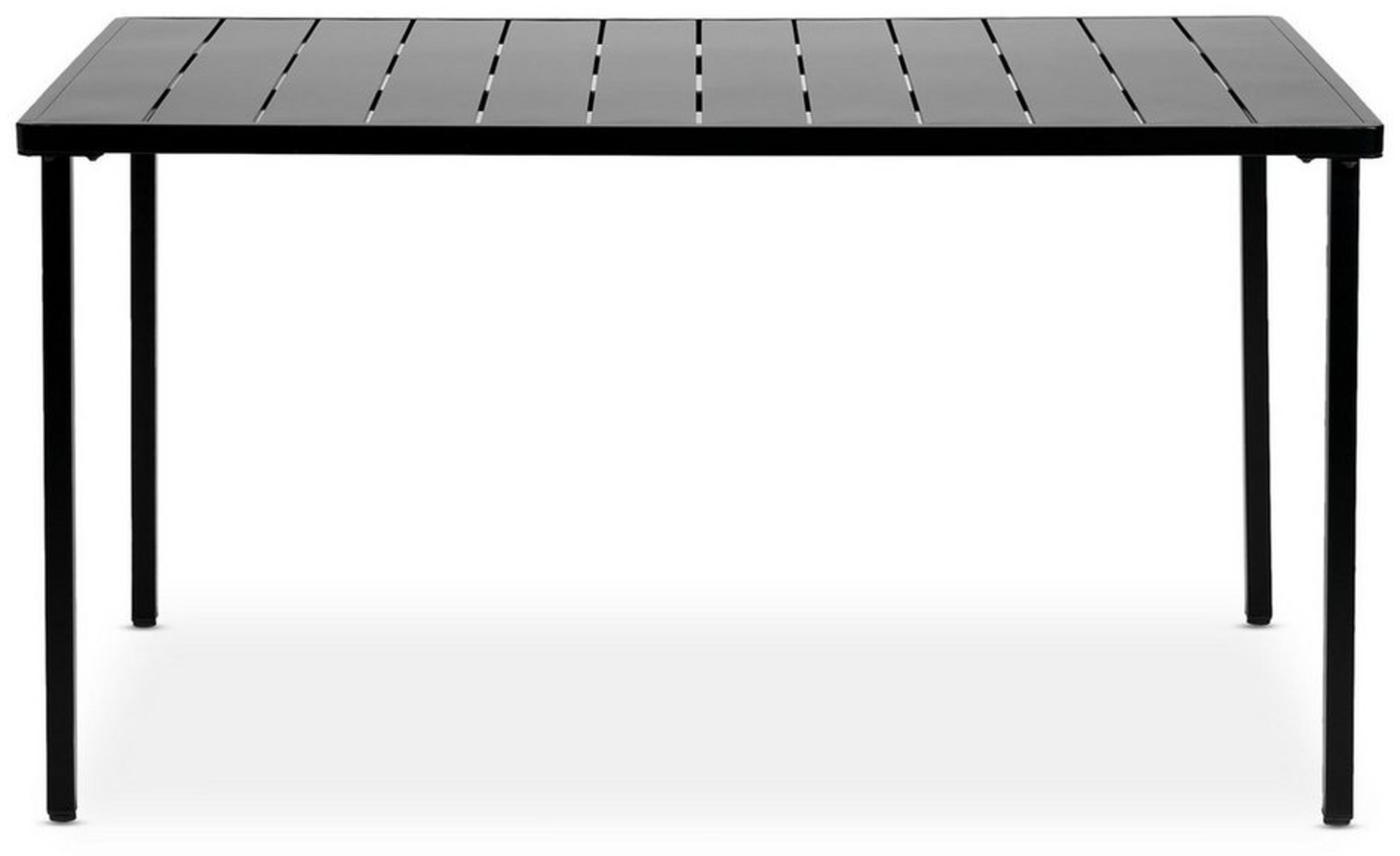 IDIMEX Gartentisch AZALEA, Outdoor Tisch 140x80cm wetterfest aus Metall Terrassentisch schwarz Bild 1