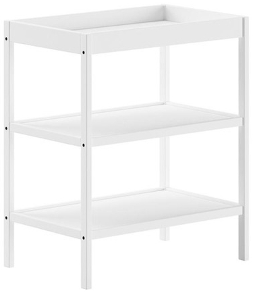 Wickel- und Beistellregal Dino 49.8 x 79.4 x 95 cm Buche Weiß Bild 1