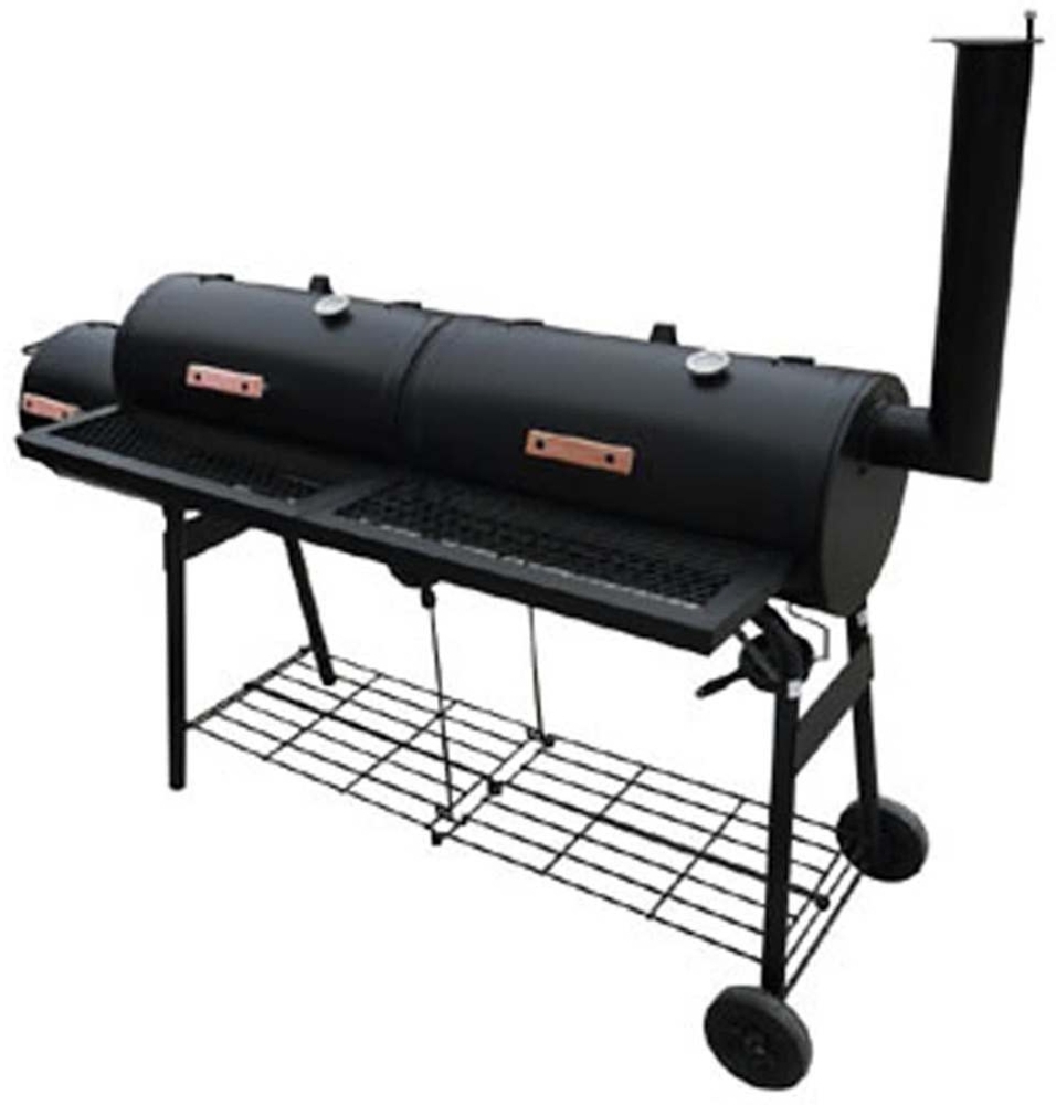 vidaXL Barbecue-Smoker Grill Nevada XL Schwarz 40254 Bild 1