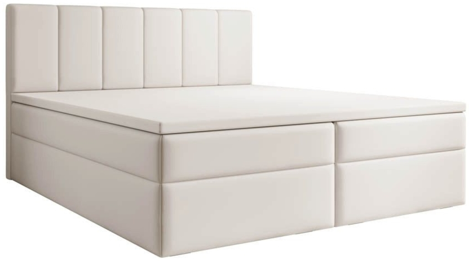 Luxusbetten24 Boxspringbett Aurelia Kunstleder, mit Stauraum Bild 1