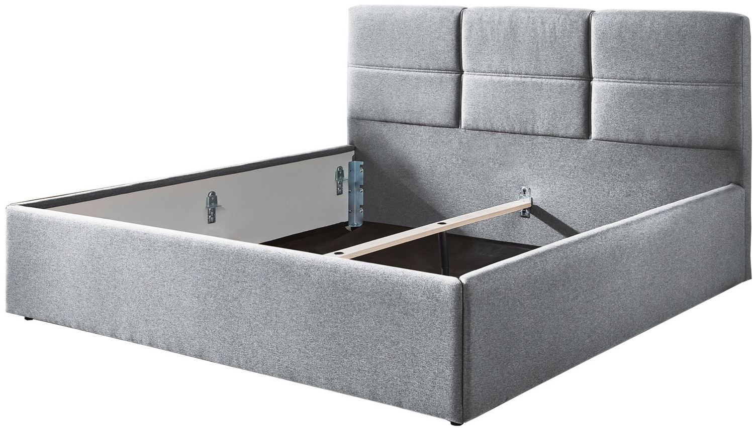 Polsterbett Deik / Durango PB100 , Stoff , Silber , 180 x 110 x 213 cm Bild 1