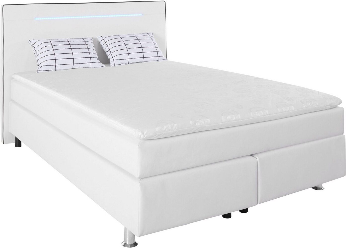 COLLECTION AB Boxspringbett, inkl. LED-Beleuchtung, Topper und Kissen Bild 1