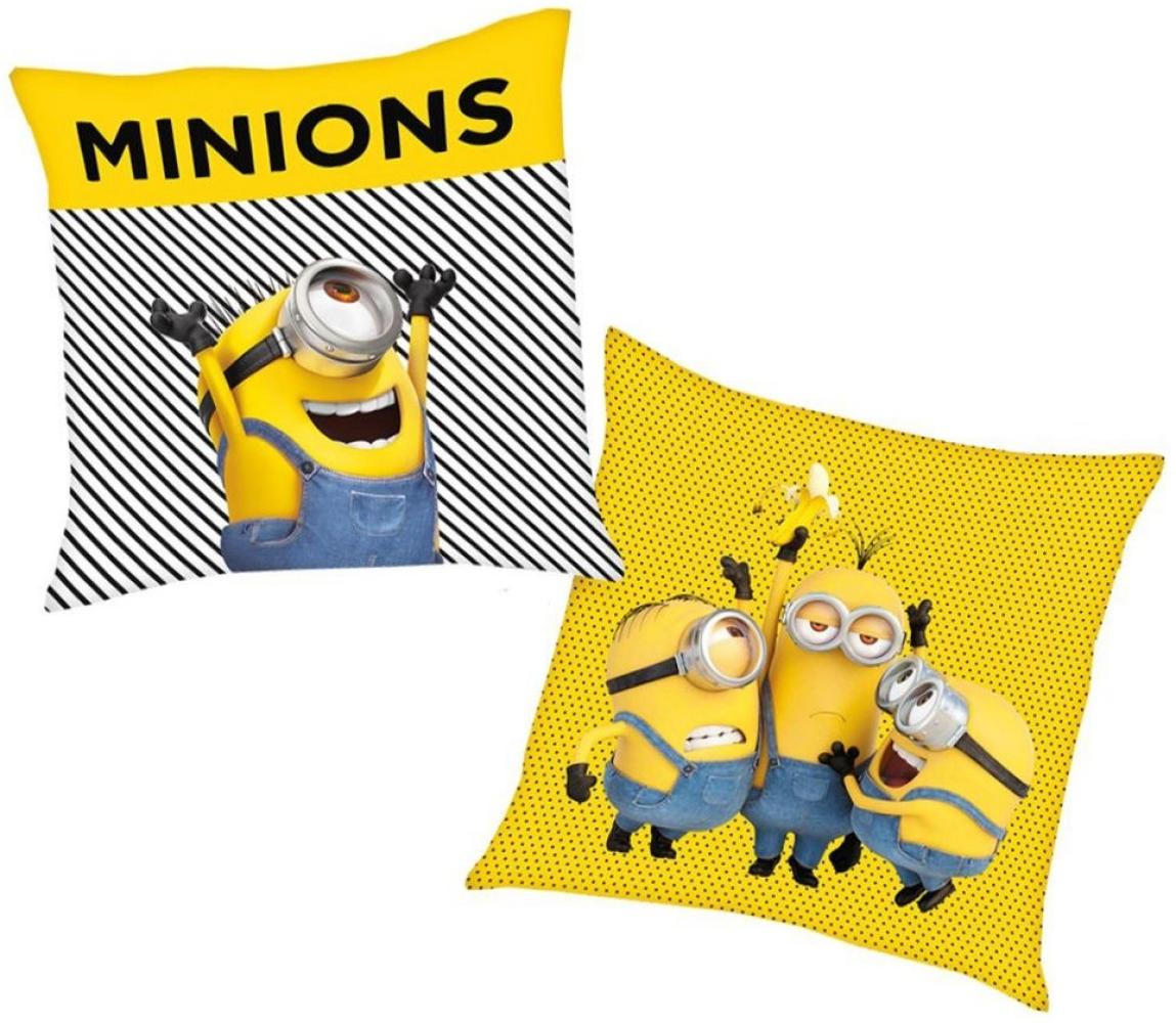 Herding Dekokissen Carl & Team Minions 40 x 40 cm Kinder Deko-Kissen Kuschelkissen Bild 1