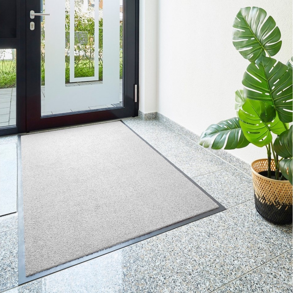 my home Fußmatte Emil, Made in Netherlands, rechteckig, Höhe: 6 mm, Schmutzfangmatte, Uni Farben, rutschhemmend, waschbar (Handwäsche) Bild 1