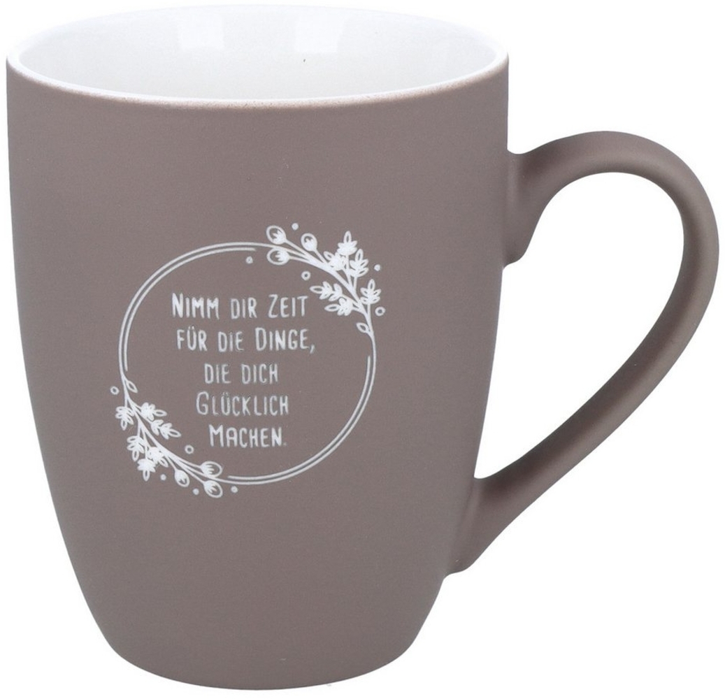 Spruchreif® Tasse SOFT-TOUCH-Tasse mit beidseitiger Gravur, Geschenkidee Teeliebhaber Bild 1