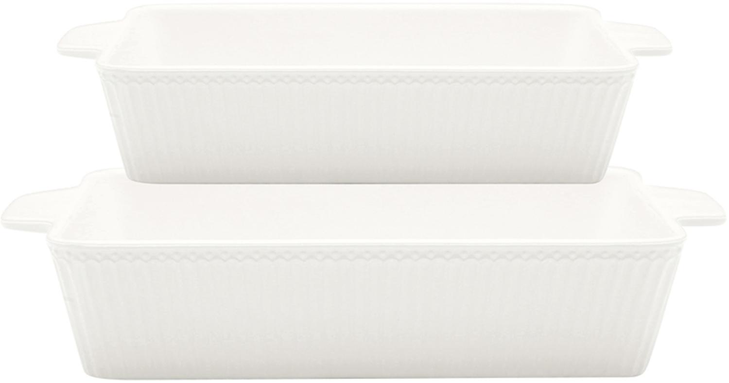 Greengate Alice Auflaufform white Set2 Bild 1