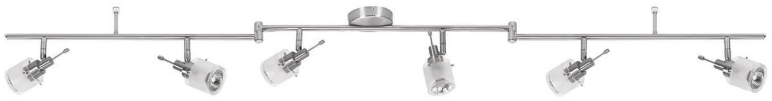 Nice Price Nice Price Spotlights A Stange 6x50W GU10 Nickel satiniert/Satin 230V Metall/Glas3073 Bild 1