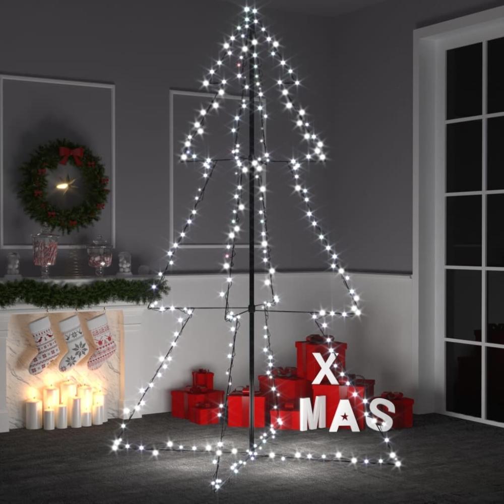 vidaXL Weihnachtsbaum in Kegelform 240 LEDs Indoor Outdoor 118x180 cm 328583 Bild 1