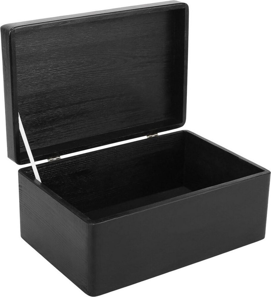 Creative Deco Holzkiste mit Deckel Groß Erinnerungsbox Baby Holzbox 30 x 20 x 14 cm, mit Scharnieren Bild 1