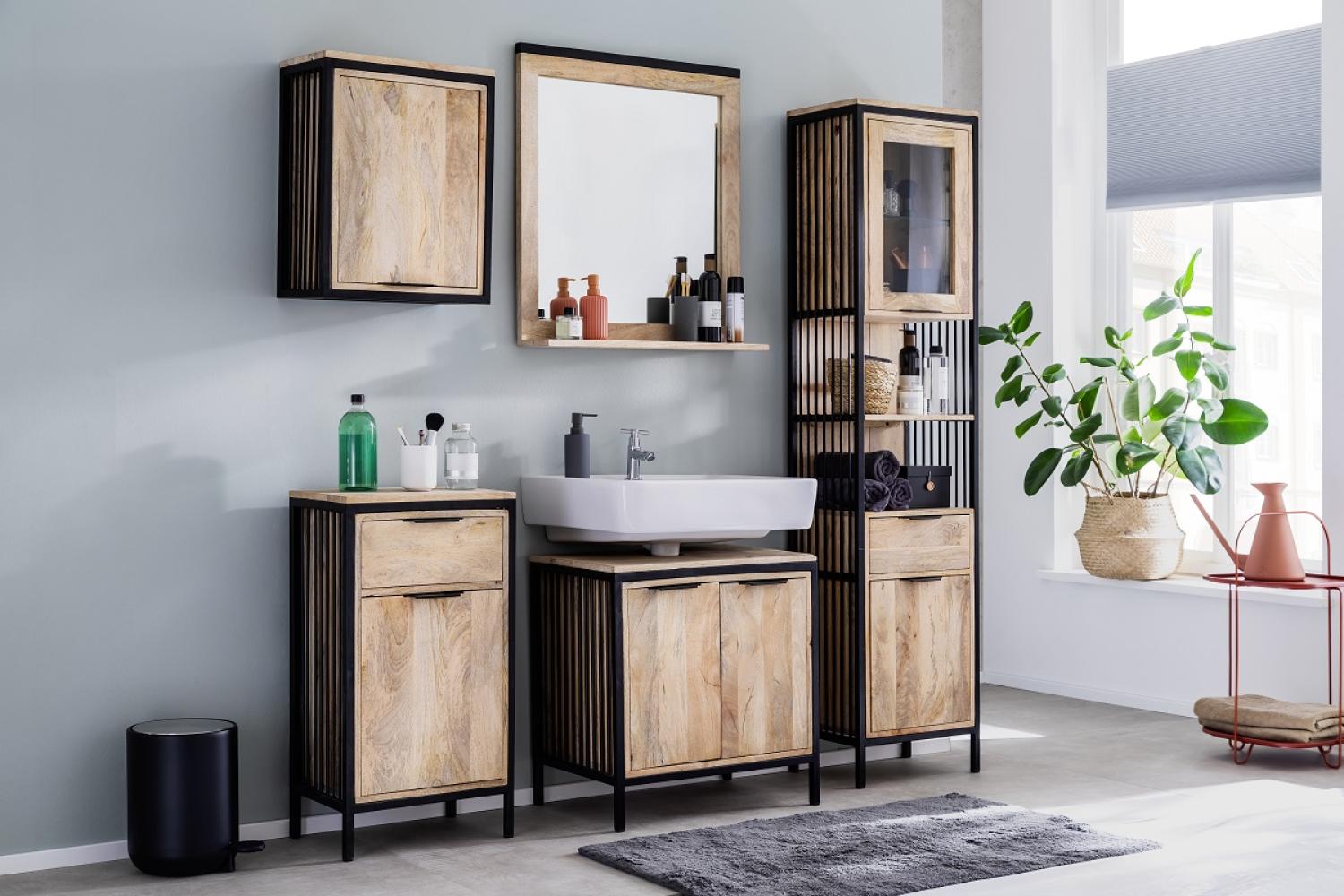 Bad komplett 5-tlg. 'Brooklyn' Mango & Metall schwarz Bild 1