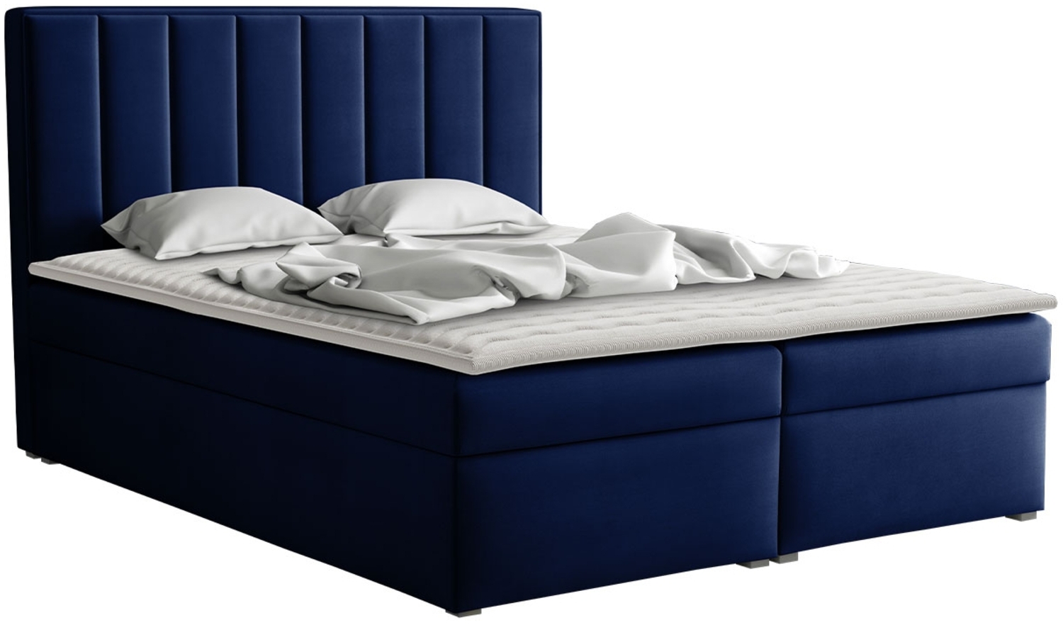 Boxspringbett Ideal Box, Blau, 180 x 200 cm Bild 1