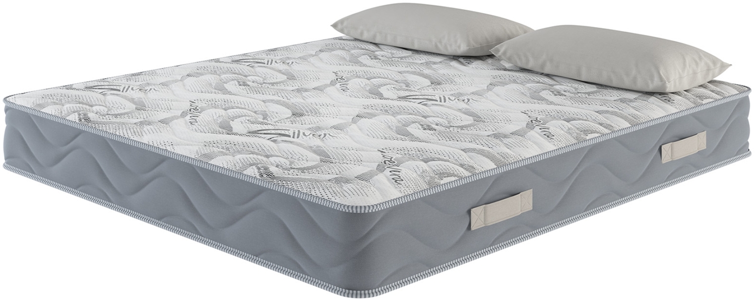 Dmora Doppelmatratze North, Produkt aus Memory-Schaum, Schlafzimmermatratze, Schlafunterstützung, Made in Italy, 160x190 h25 cm, Weiß Bild 1