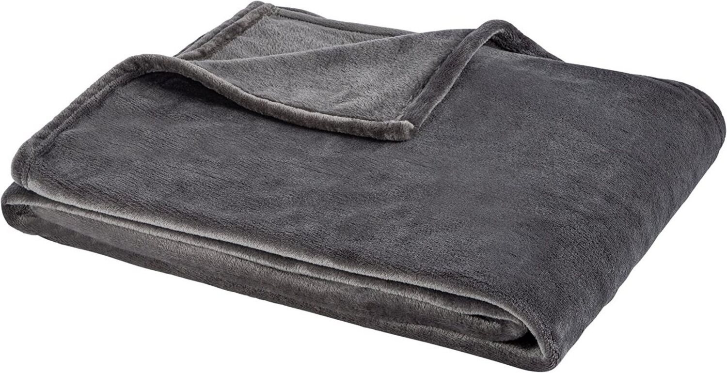 Hometex Premium Textiles Tagesdecke Cashmere Touch Kuscheldecke, Hochflor-Flausch Sofadecke, Allergiker geeignet, sanft & weich auf der Haut, Hochflor-Flausch Bild 1