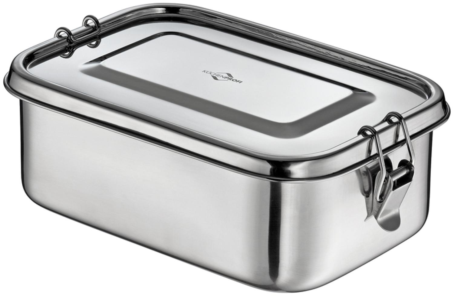 KÜCHENPROFI Lunchbox CLASSIC Edelstahl groß 22,5x15x 7,5cm Bild 1