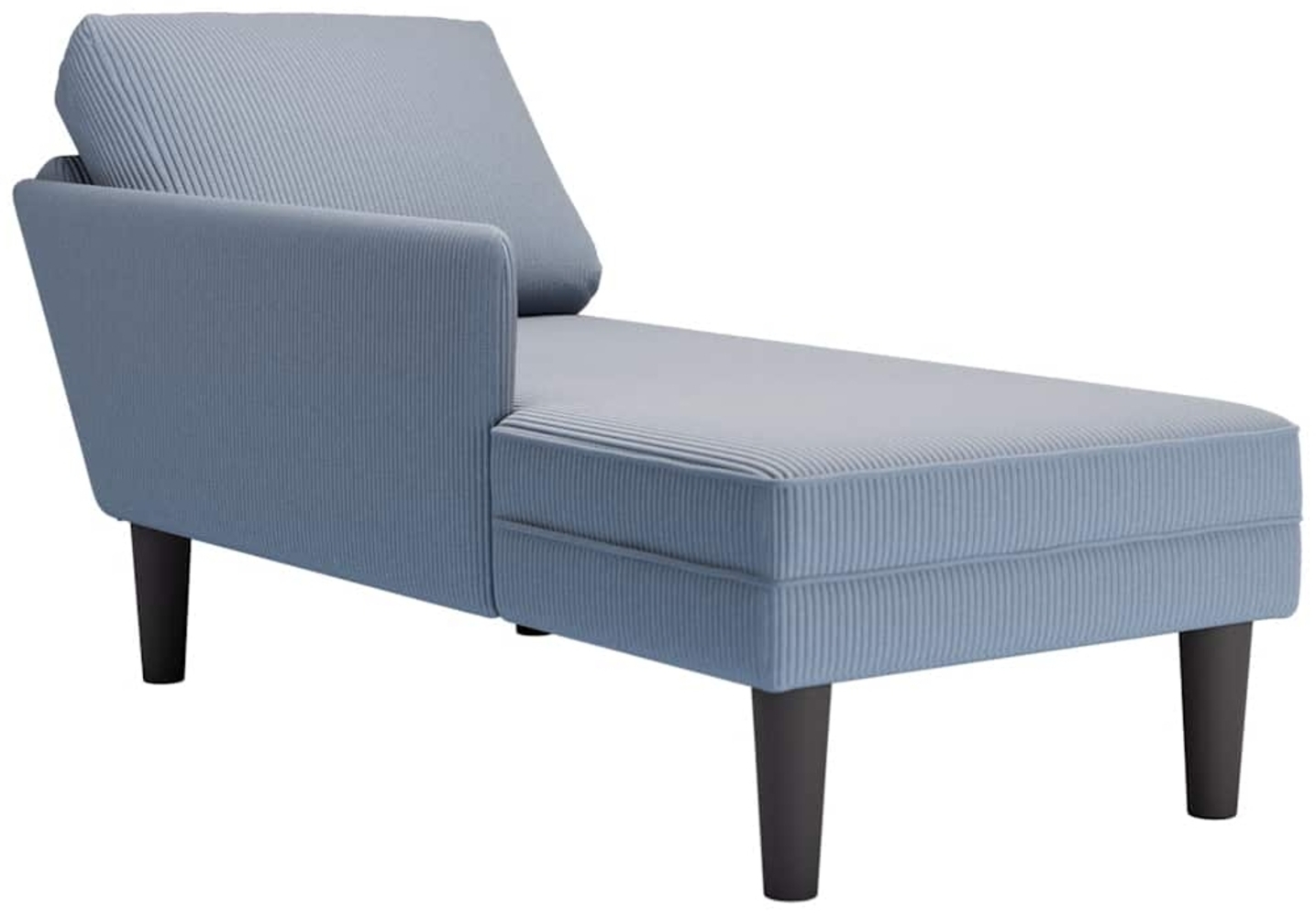 vidaXL Chaiselongue mit Kissen Blau Cordstoff 4009818 Bild 1