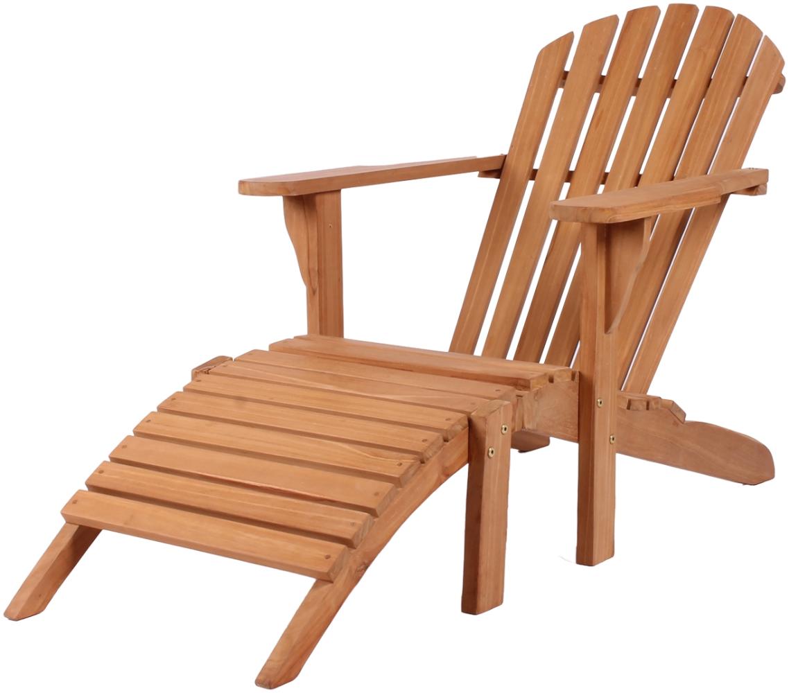 Teakholz Gartenliege/Sessel - bene living - Adirondack Montreal Bild 1