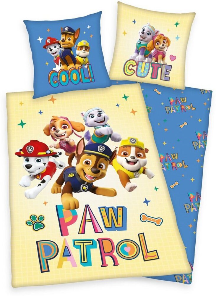 PAW PATROL Kinderbettwäsche Paw-Patrol, Linon, mit tollem Paw Patroll Motiv Bild 1