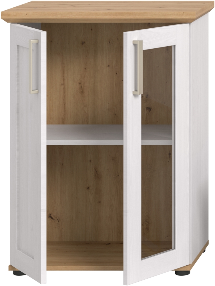 Vitrine (B/H/T: 64x88x37 cm) in Sibiu Lärche Nachbildung Bild 1