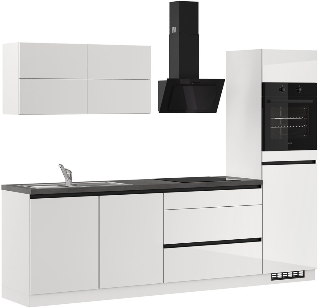 IMPULS KÜCHEN Küchenzeile "Hamburg", Ausrichtung wählbar, Schubkästen mit Soft-Close, vormontiert,wahlweise mit E-Geräten, Breite 280 cm Bild 1