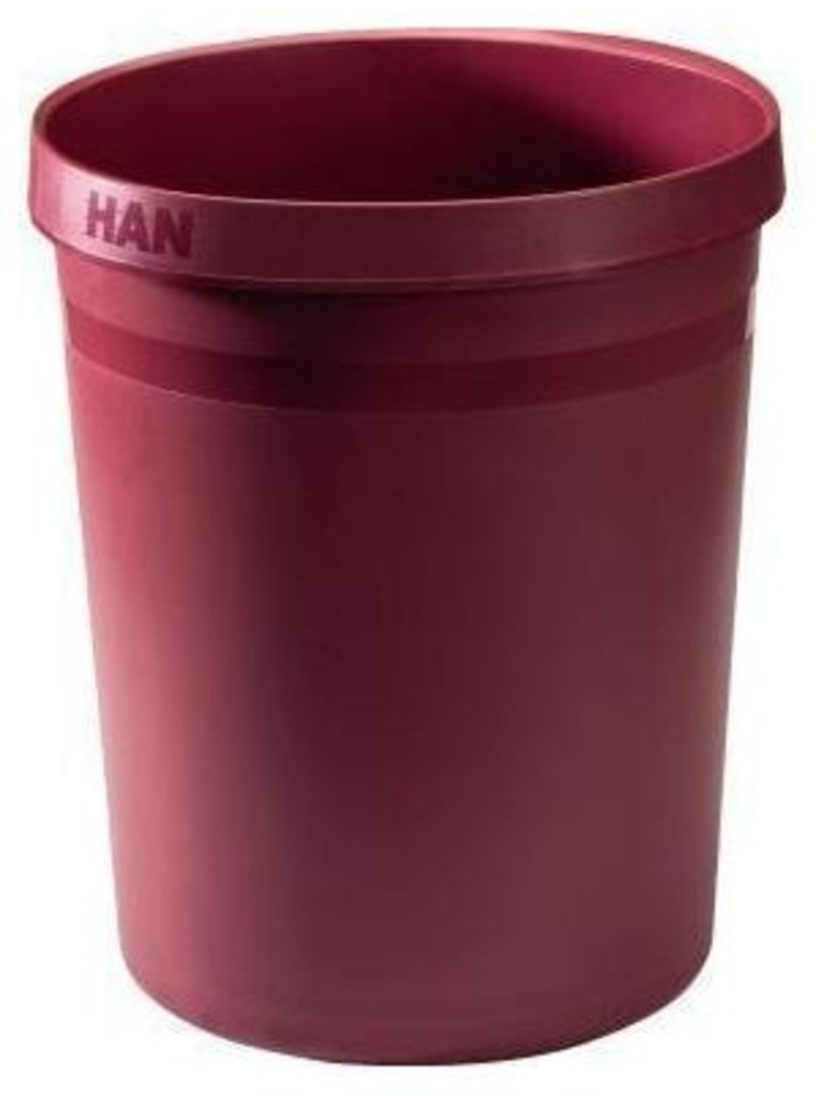 Han Papierkorb Grip Karma 18 Liter rund RC-Kunststoff öko-rot Bild 1