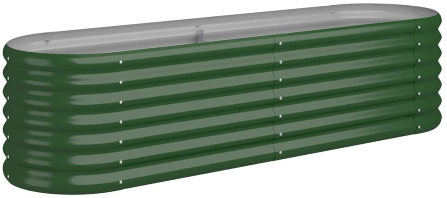 vidaXL Hochbeet Verzinkter Stahl 152x40x36 cm Grün 318868 Bild 1