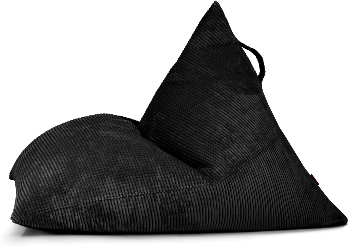Sitzsack ‘Razzmatazz‘, Bezugstoff - Waves, 100% Polyester, Black, 95x155x120 cm. Bild 1