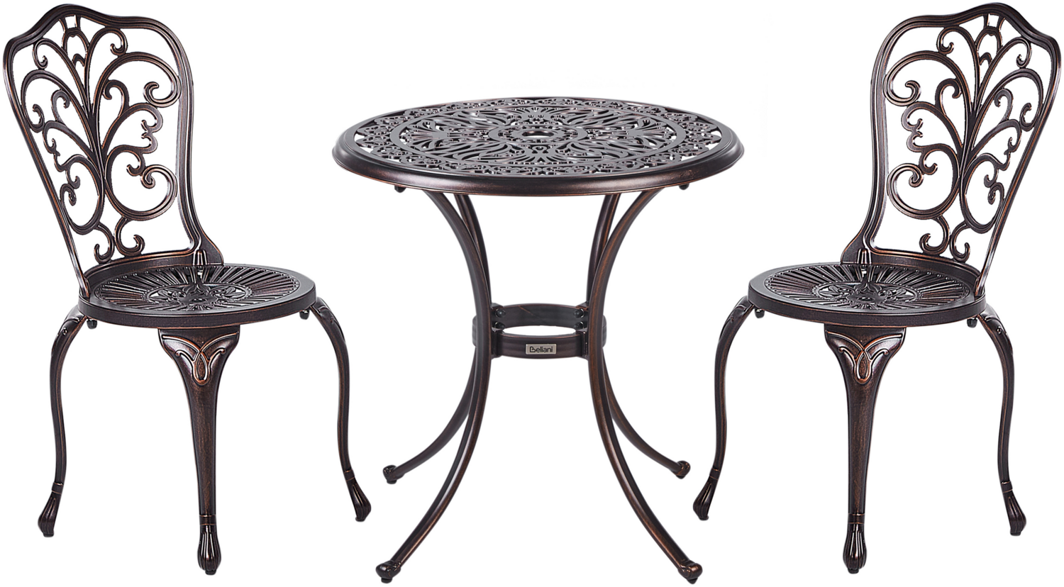 Bistro Set TRIORA ANDALO Metall Braun Bild 1