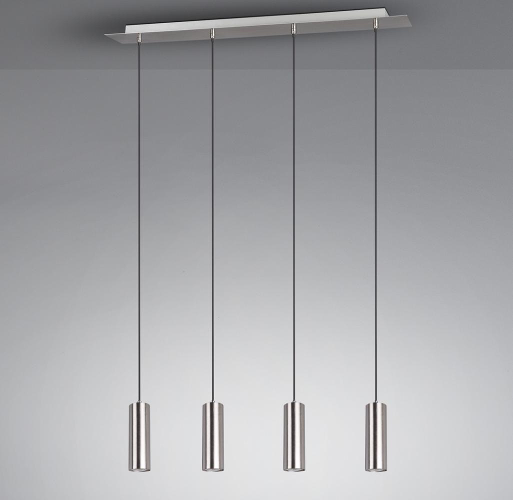 TRIO Leuchten LED Pendelleuchte, Dimmfunktion, LED wechselbar, Warmweiß, modern, mehrflammig hängend über Kochinsel & Esstisch, Breite 75cm Bild 1