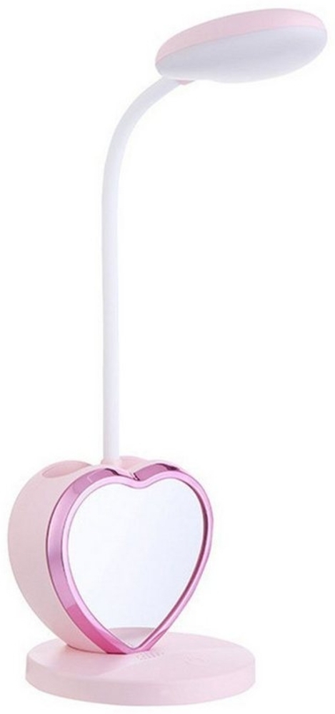 POPOLIC LED Schreibtischlampe Stifthalter-Schreibtischlampe, abnehmbarer magnetischer Spiegel, 1200 mAh, stufenloses Dimmen, lüfterlos Bild 1