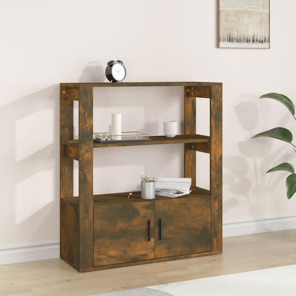 vidaXL Sideboard Räuchereiche 80x30x90 cm Holzwerkstoff 819465 Bild 1