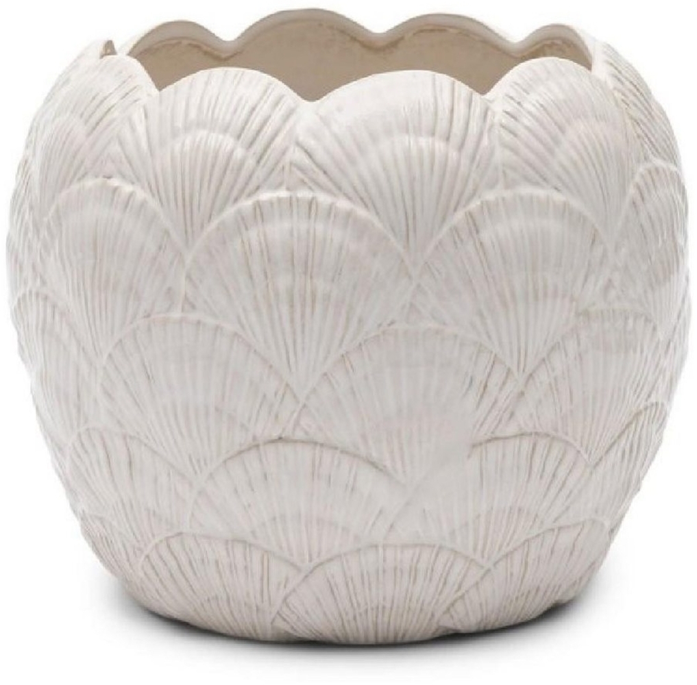 Rivièra Maison Blumentopf Vase Übertopf Muschel Shell (20cm) Bild 1