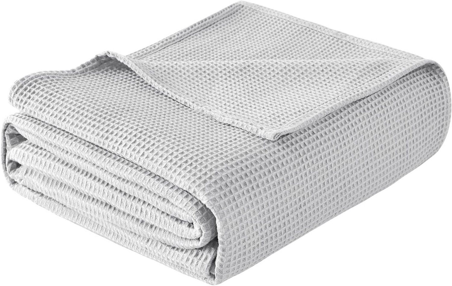 Woltu Tagesdecke, 100% Baumwolle leichte Wohndecke in Waffeloptik Bild 1